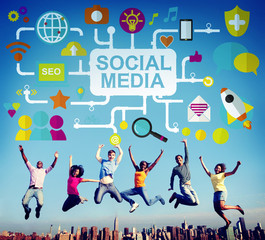 Social Media Social Networking Technology Connection Concept
