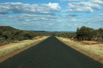 Road to Horizon in Outback Pilbara Region Western Australia