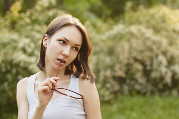 Girl with sunglasses