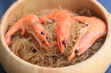 Shrimp with vermicelli - chinese food