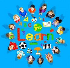 Naklejka premium Learn Learning Study Knowledge School Child Concept