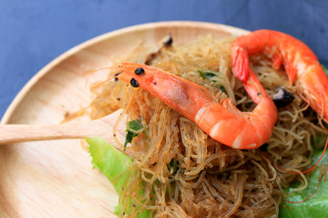 Shrimp with vermicelli - chinese food