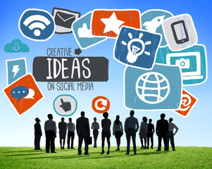 Ideas Creative Social Media Social Networking Vision Concept