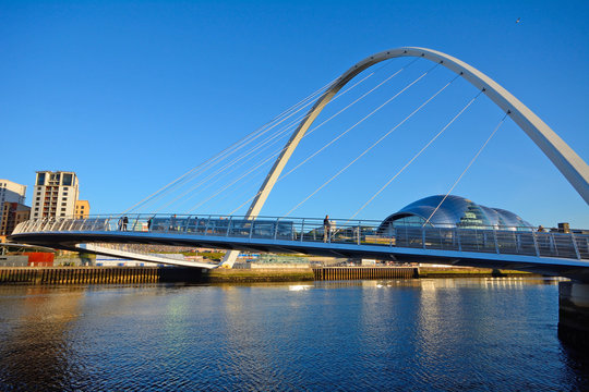 Bridge On Tyne River, Newcastle, England