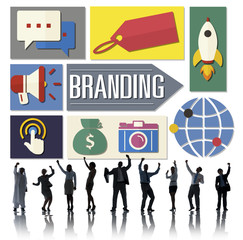 Branding Advertising Business Global Marketing Concept