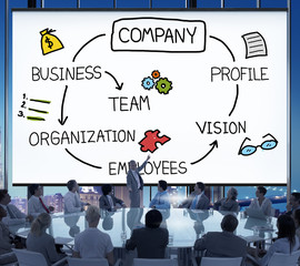 Company Organization Employees Group Corporate Concept