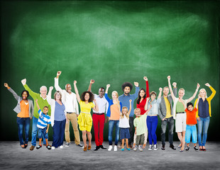 Obraz premium Diverse Diversity Ethnic Ethnicity Unity Variation Concept