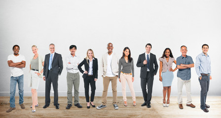 Obraz premium Group of Diverse Community Cheerful People Concept
