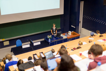 Lecture at university.