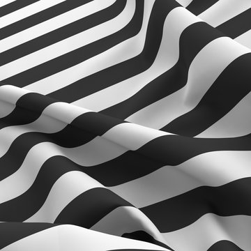 crumpled striped textile background