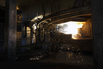 Fototapeta na wymiar Iron and steel industry