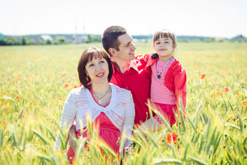 Fototapeta premium father and little daughter