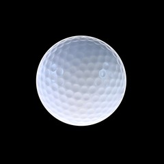 Golf ball isolated