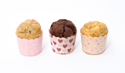 muffins isolated on a white background