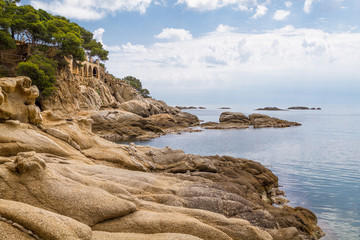 Strand bei Playa d&acute;Aro an der Costa Brava in Spanien