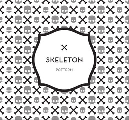 Skull and Bones Pattern