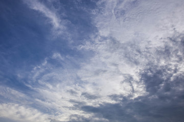 Pattern of clouds in the sky