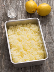 rustic italian summer dessert lemon granita