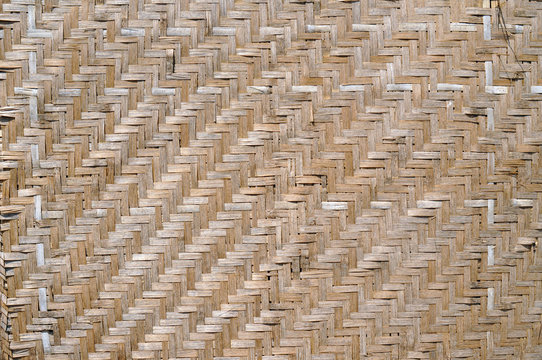 Bamboo woven background