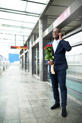 Young Businessman Waiting his Date at the Metro