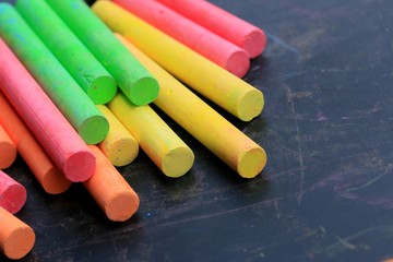 Colorful chalk