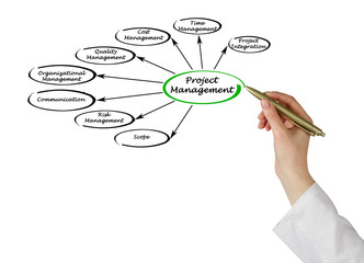Diagram of project management