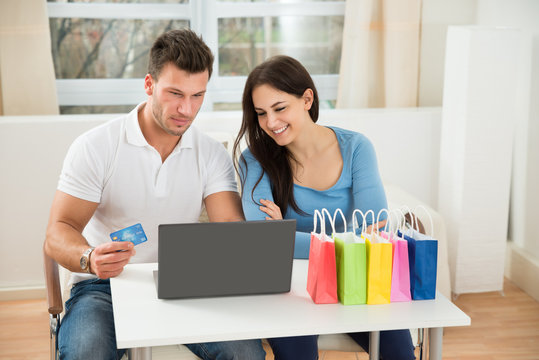 Couple Shopping Online