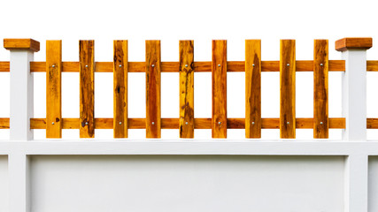 Fence wooden isolated