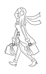 shopping girl