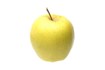Manzana amarilla aislada