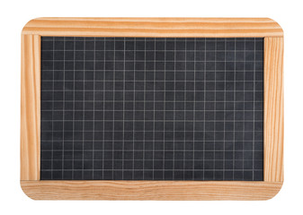 School blackboard isolated on white