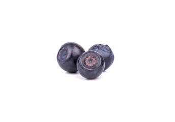 Three blueberries
