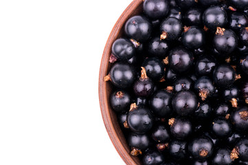 Black currants in a bowl