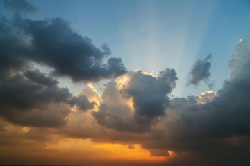 Fototapeta na wymiar cloud sunset sky background