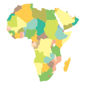 political map Africa