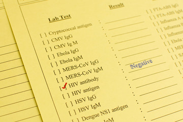 Obraz premium HIV negative