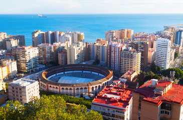 Naklejka premium Aerial view of Malaga