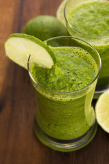 Healthy green drink, vegetable juice