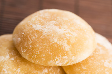 Jaggery or sugar from palm