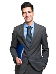 Smiling young businesswoman