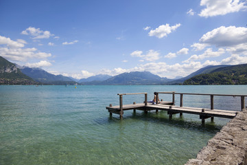 Lake Annecy in French Alps, Houte Savoie region