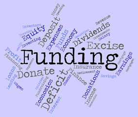 Funding Word Means Money Funded And Fundraiser