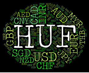 Huf Currency Means Worldwide Trading And Exchange