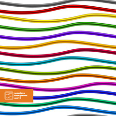 Colorful Seamless Cords. Vector