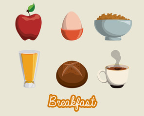 Breakfast design.