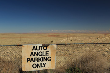 Arizona Desert Parking Sign