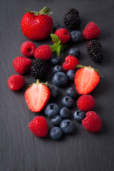 Mixed berry fruits