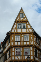 House the wooden yellow