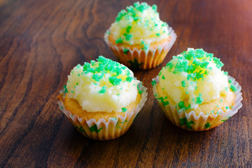 Muffins with butter cream