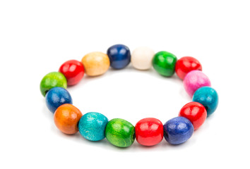 Fototapeta na wymiar colored wooden beads